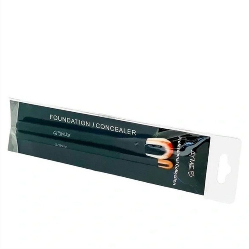 Aymie B' Gotta B Urban Professional Foundation & Concealer Brush Set 2pc New - Picture 4 of 4